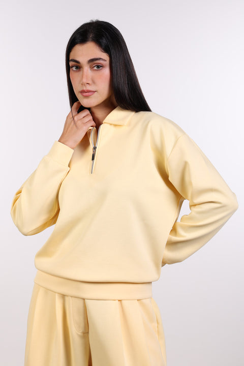 THE TRAVEL WEAR SWEATER — WOMENS YELLOW