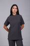 SHARK SHIRT HALF SLEEVES — WOMENS GREY