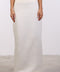 PENCIL LINEN SKIRT — WOMENS OFF WHITE
