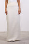 PENCIL LINEN SKIRT — WOMENS OFF WHITE