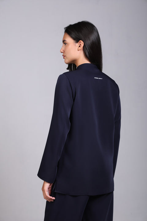 SHARK SHIRT FULL SLEEVES — WOMENS NAVY