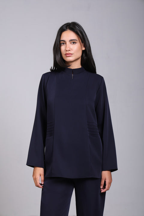 SHARK SHIRT FULL SLEEVES — WOMENS NAVY