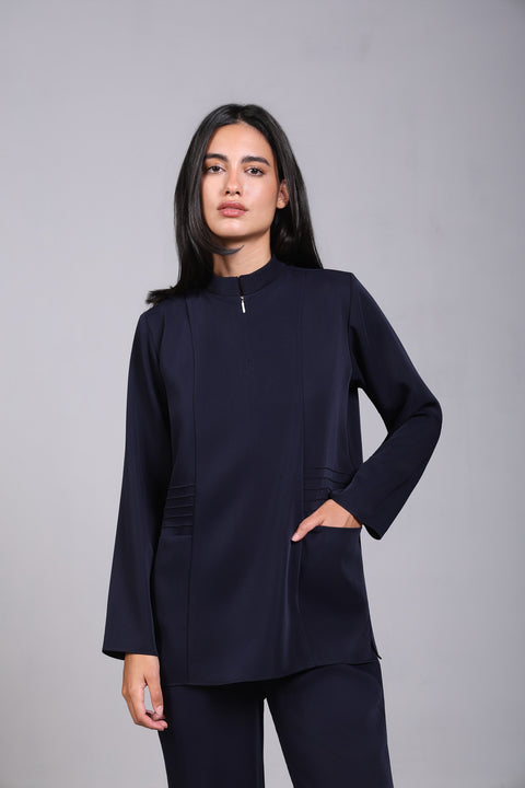 SHARK SHIRT FULL SLEEVES — WOMENS NAVY