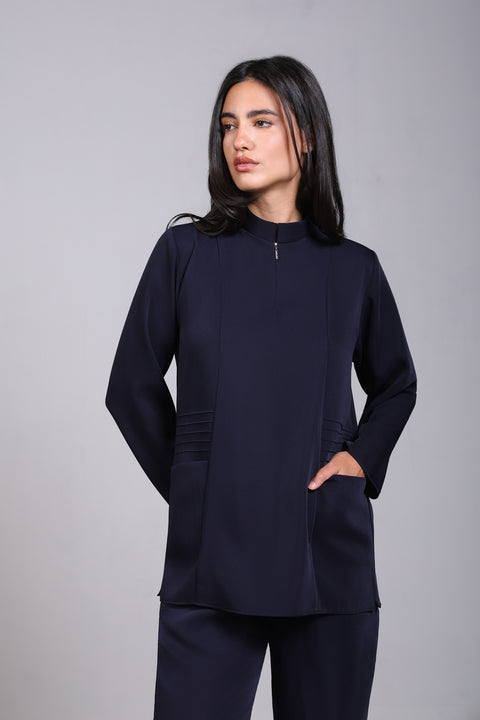SHARK SHIRT FULL SLEEVES — WOMENS NAVY