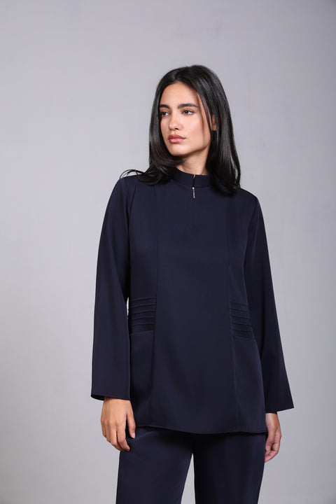 SHARK SHIRT FULL SLEEVES — WOMENS NAVY