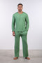 PYJAMA FULL SLEEVES SET — MENS GREEN
