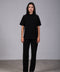 SHARK SHIRT HALF SLEEVES SET — WOMENS BLACK