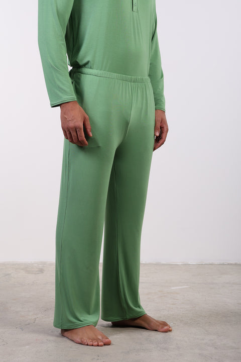 PYJAMA FULL SLEEVES SET — MENS GREEN
