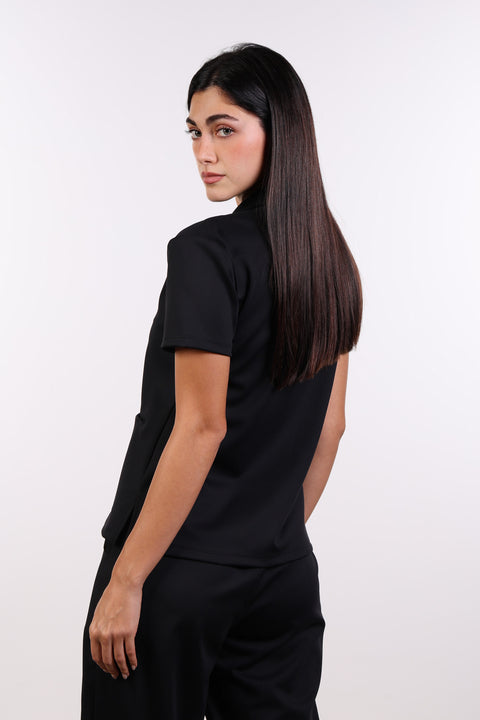 THE FORM SCRUB SHIRT — WOMENS BLACK