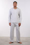 PYJAMA FULL SLEEVES SET — MENS CLOUD GREY