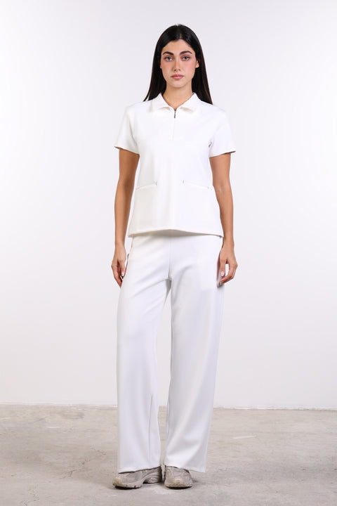 THE FORM SCRUB SHIRT — WOMENS WHITE