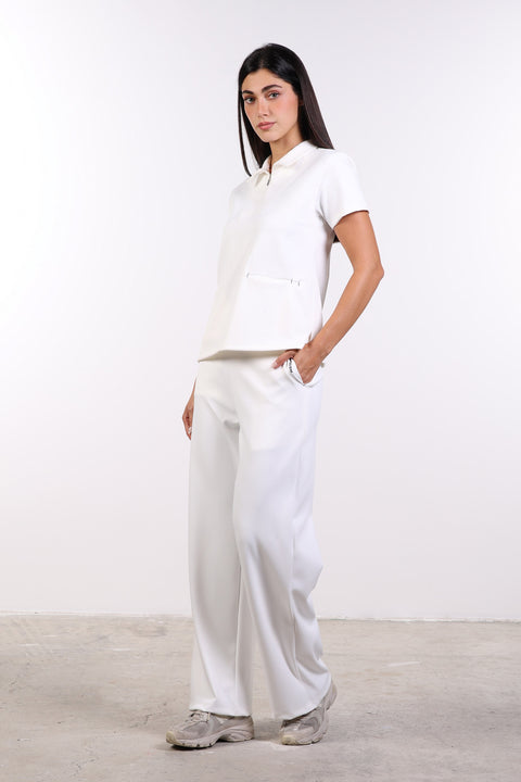 THE FORM SCRUB SHIRT — WOMENS WHITE