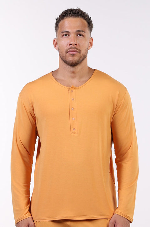 PYJAMA TOP FULL SLEEVES — MENS ORANGE