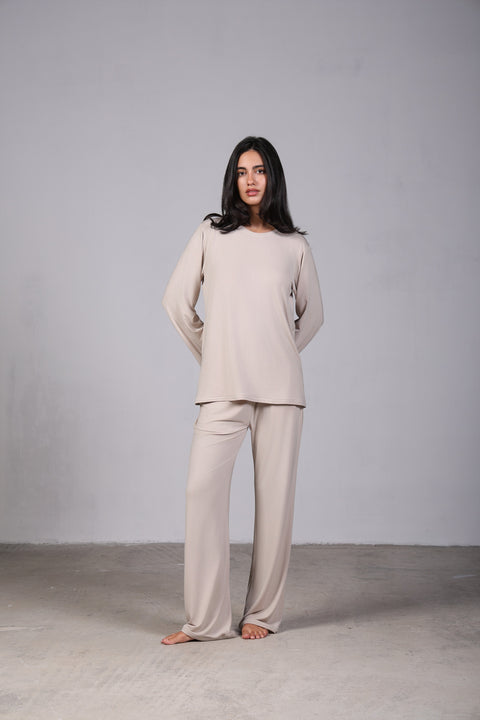 ON CALL FULL SLEEVES SET — WOMENS TAUPE