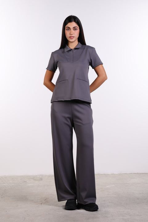 THE FORM SCRUB SHIRT — WOMENS GREY
