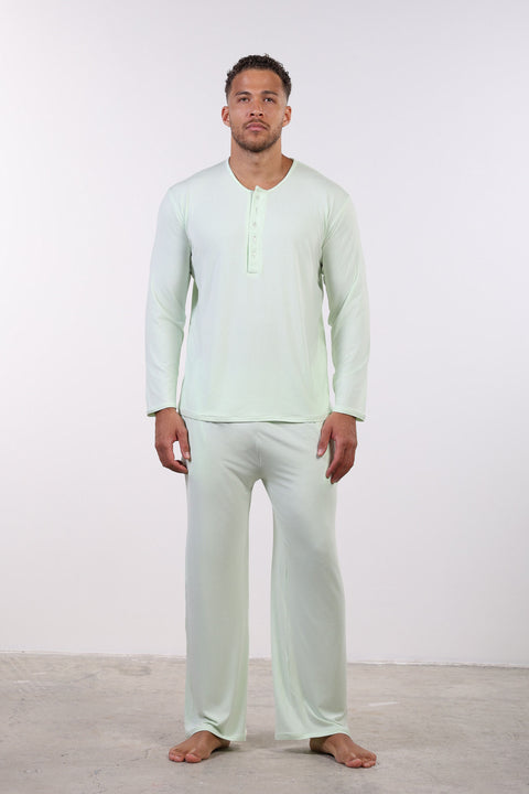 PYJAMA FULL SLEEVES SET — MENS MINT