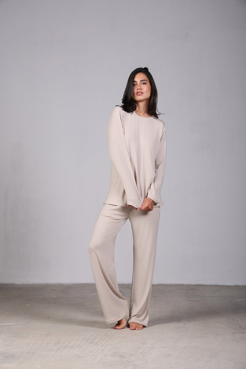 ON CALL FULL SLEEVES SET — WOMENS TAUPE