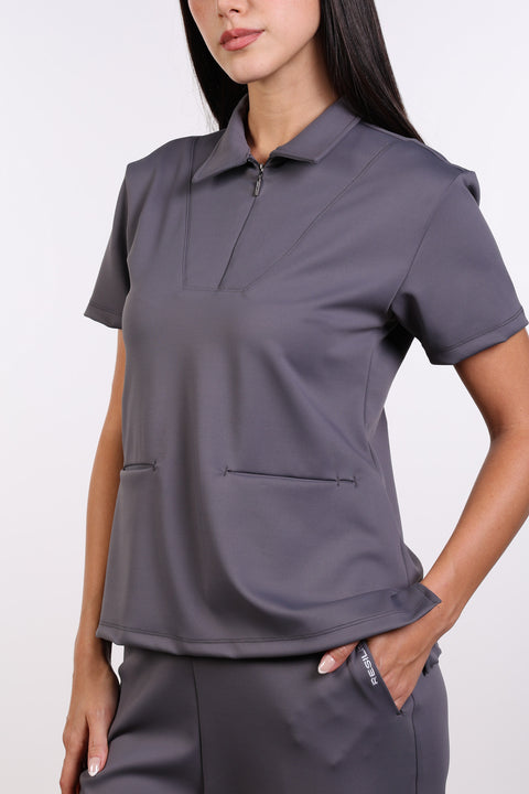 THE FORM SCRUB SHIRT — WOMENS GREY