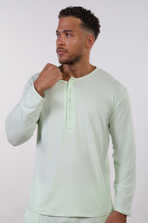 PYJAMA TOP FULL SLEEVES — MENS MINT