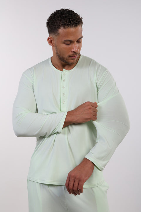 PYJAMA FULL SLEEVES SET — MENS MINT