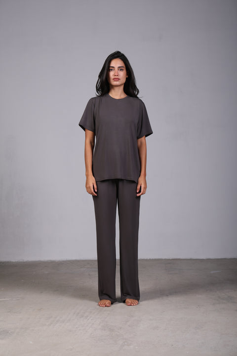 ON CALL HALF SLEEVES SET — WOMENS GREY