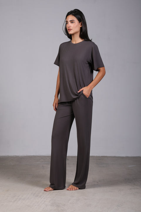 ON CALL HALF SLEEVES SET — WOMENS GREY