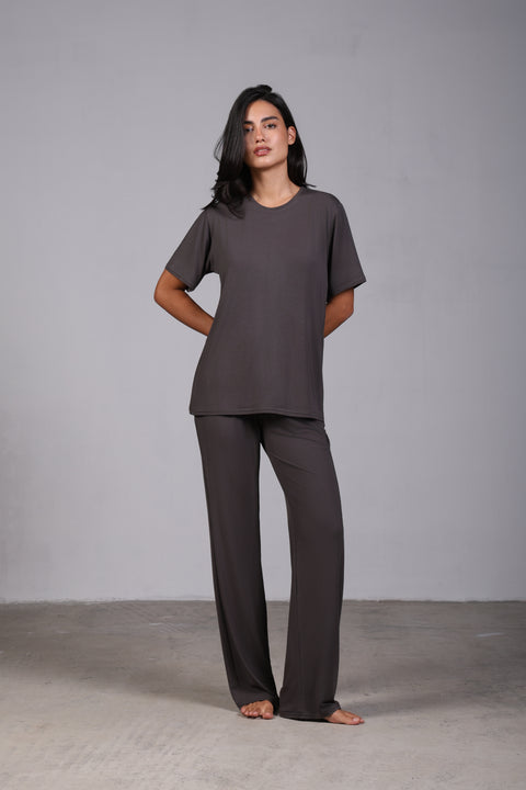 ON CALL HALF SLEEVES SET — WOMENS GREY