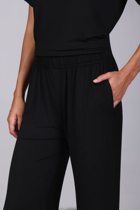 ON CALL HALF SLEEVES SET — WOMENS BLACK