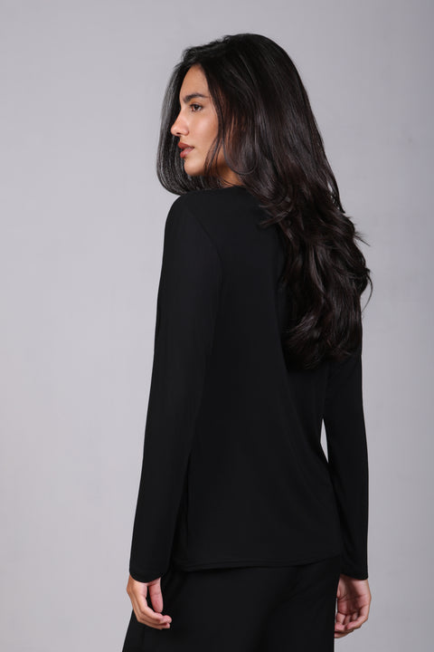 ON CALL TOP FULL SLEEVES — WOMENS BLACK