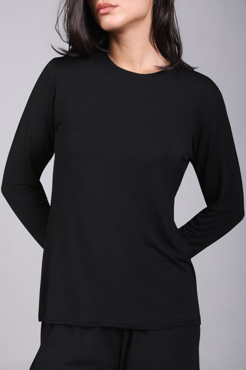 ON CALL TOP FULL SLEEVES — WOMENS BLACK