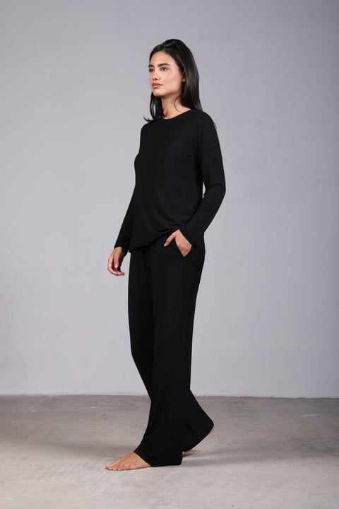 ON CALL TOP FULL SLEEVES — WOMENS BLACK