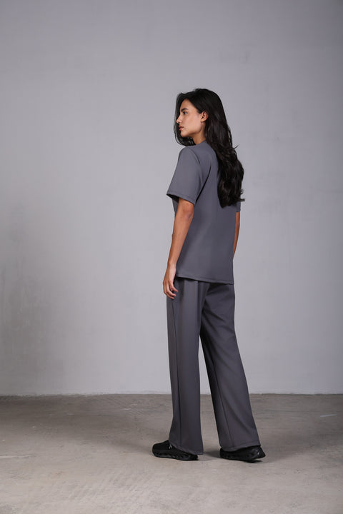 FLEX SHIRT HALF SLEEVES — WOMENS GREY