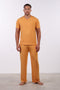 PYJAMA HALF SLEEVES WITH PANTS SET — MENS ORANGE