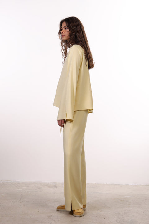 THE ISLAND LINEN BLEND SET — WOMENS YELLOW