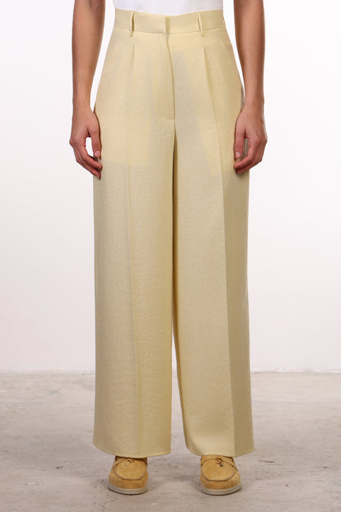 THE JAPANESE LINEN BLEND SET — WOMENS YELLOW
