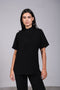CLASSIC SHIRT HALF SLEEVES — WOMENS BLACK