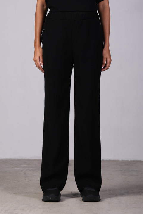 CLASSIC SHIRT HALF SLEEVES SET — WOMENS BLACK