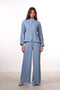 THE JAPANESE LINEN BLEND SET — WOMENS BLUE