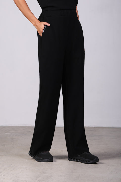 CLASSIC SHIRT HALF SLEEVES SET — WOMENS BLACK