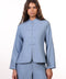 THE JAPANESE LINEN BLEND SHIRT - WOMENS BLUE