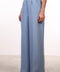 THE JAPANESE LINEN BLEND PANTS — WOMENS BLUE