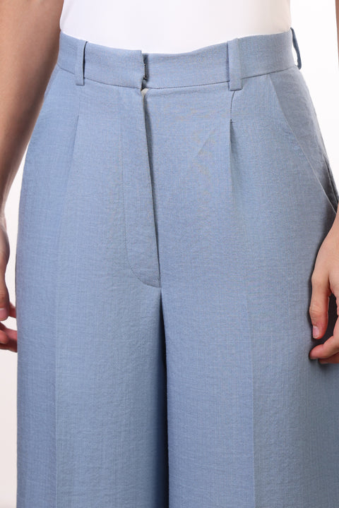 THE JAPANESE LINEN BLEND SET — WOMENS BLUE
