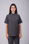 CLASSIC SHIRT HALF SLEEVES — WOMENS GREY