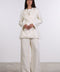 THE LINEN BLAZER — WOMENS OFF WHITE