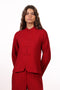 THE JAPANESE LINEN BLEND SHIRT — WOMENS RED