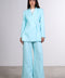 THE LINEN BLAZER — WOMENS TEAL