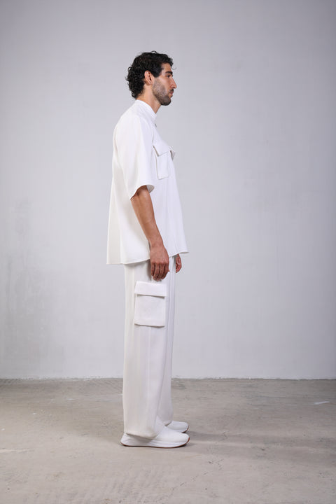 CORE SHIRT HALF SLEEVES SET — MENS WHITE