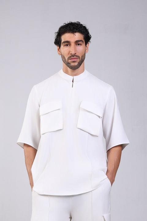 CORE SHIRT HALF SLEEVES — MENS WHITE
