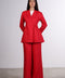 THE LINEN BLAZER — WOMENS RED