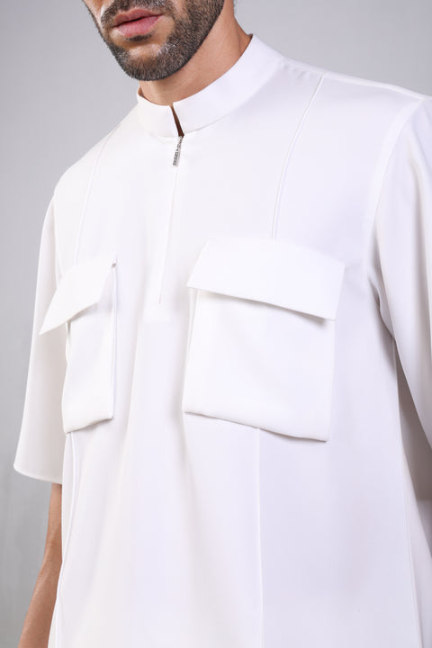 CORE SHIRT HALF SLEEVES — MENS WHITE